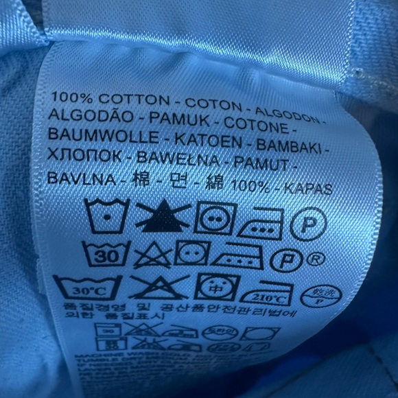 Levis 501 Buttonfly 100% Cotton Light Blue Jeans Mens 33x32 Baby Blue - Picture 11 of 13